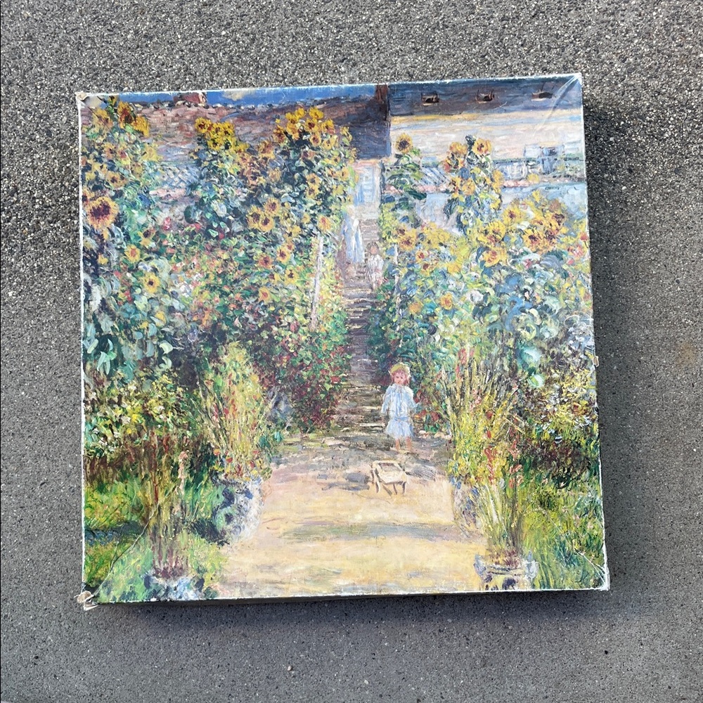 Monet-The Artist’s Garden at Vetheuil 551 piece jigsaw puzzle.